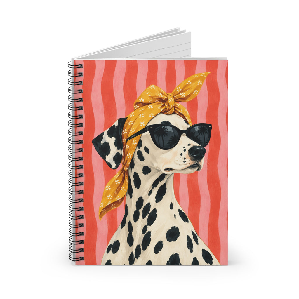 Dalmatian Sunglasses Spiral Ruled Notebook