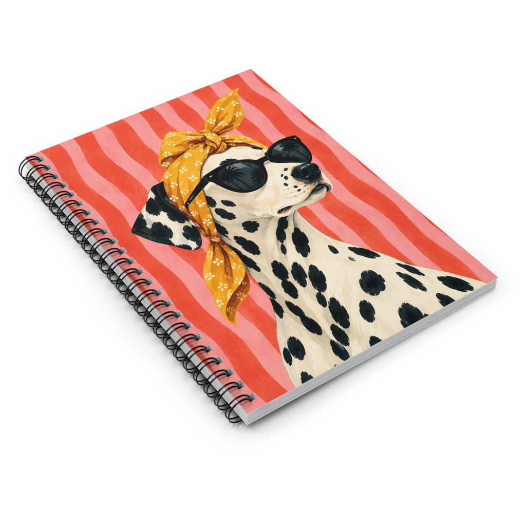 Dalmatian Sunglasses Spiral Ruled Notebook
