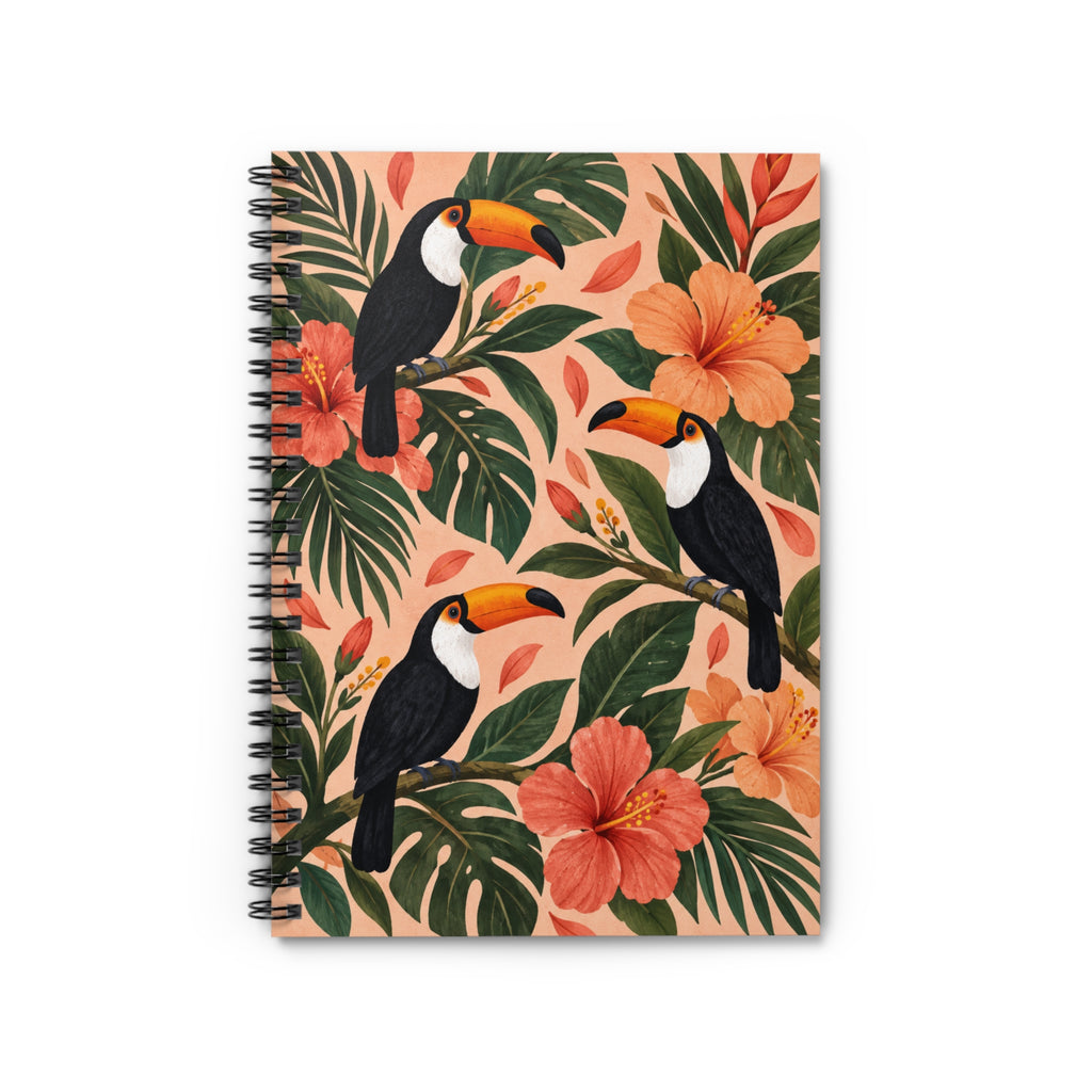 Tropical Toucan Spiral Ruled Notebook