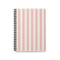 Rosa Blush:Striped Spiral Notebook