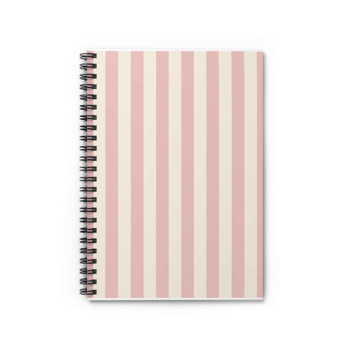 Rosa Blush:Striped Spiral Notebook