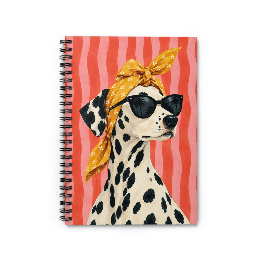 Dalmatian Sunglasses Spiral Ruled Notebook
