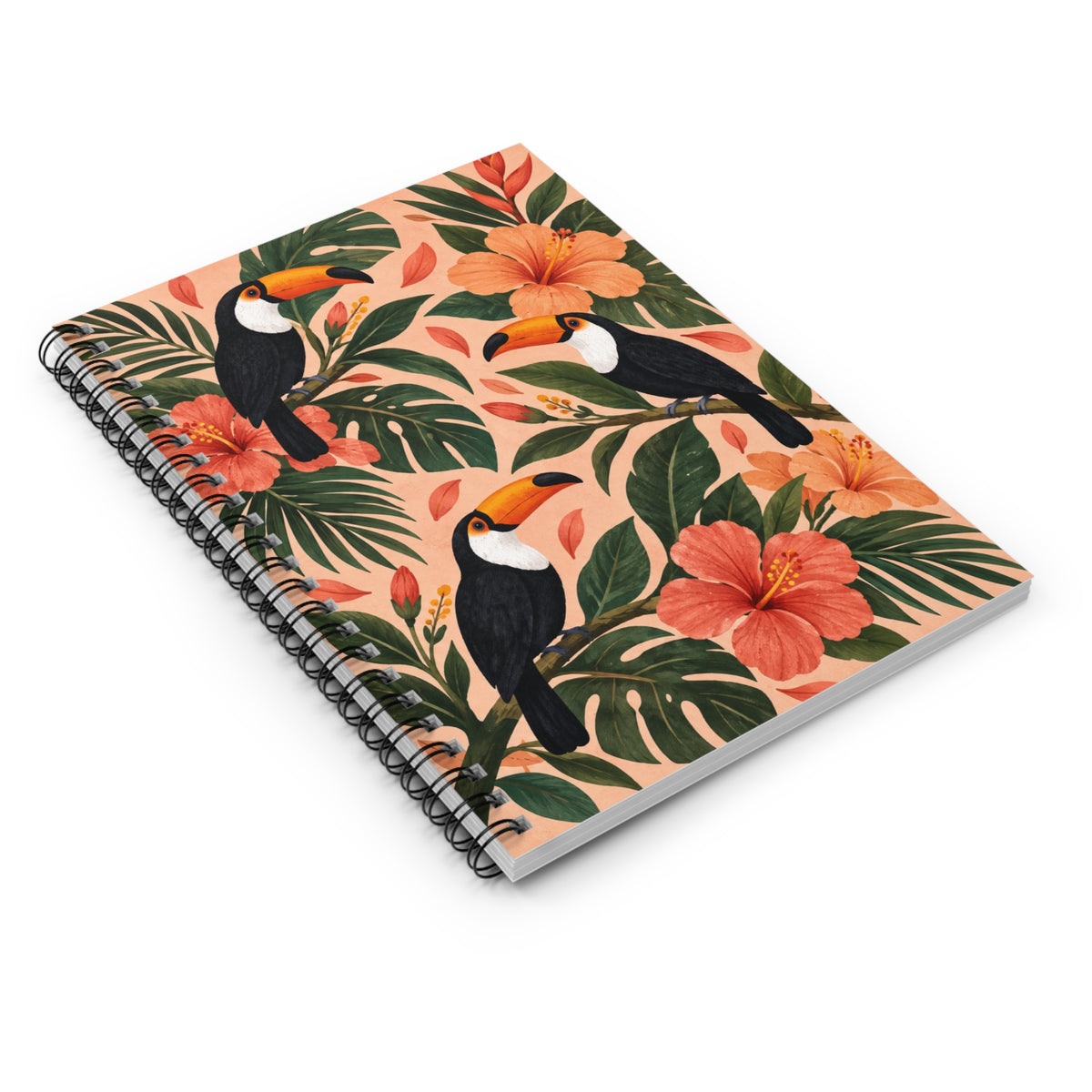 Tropical Toucan Spiral Ruled Notebook