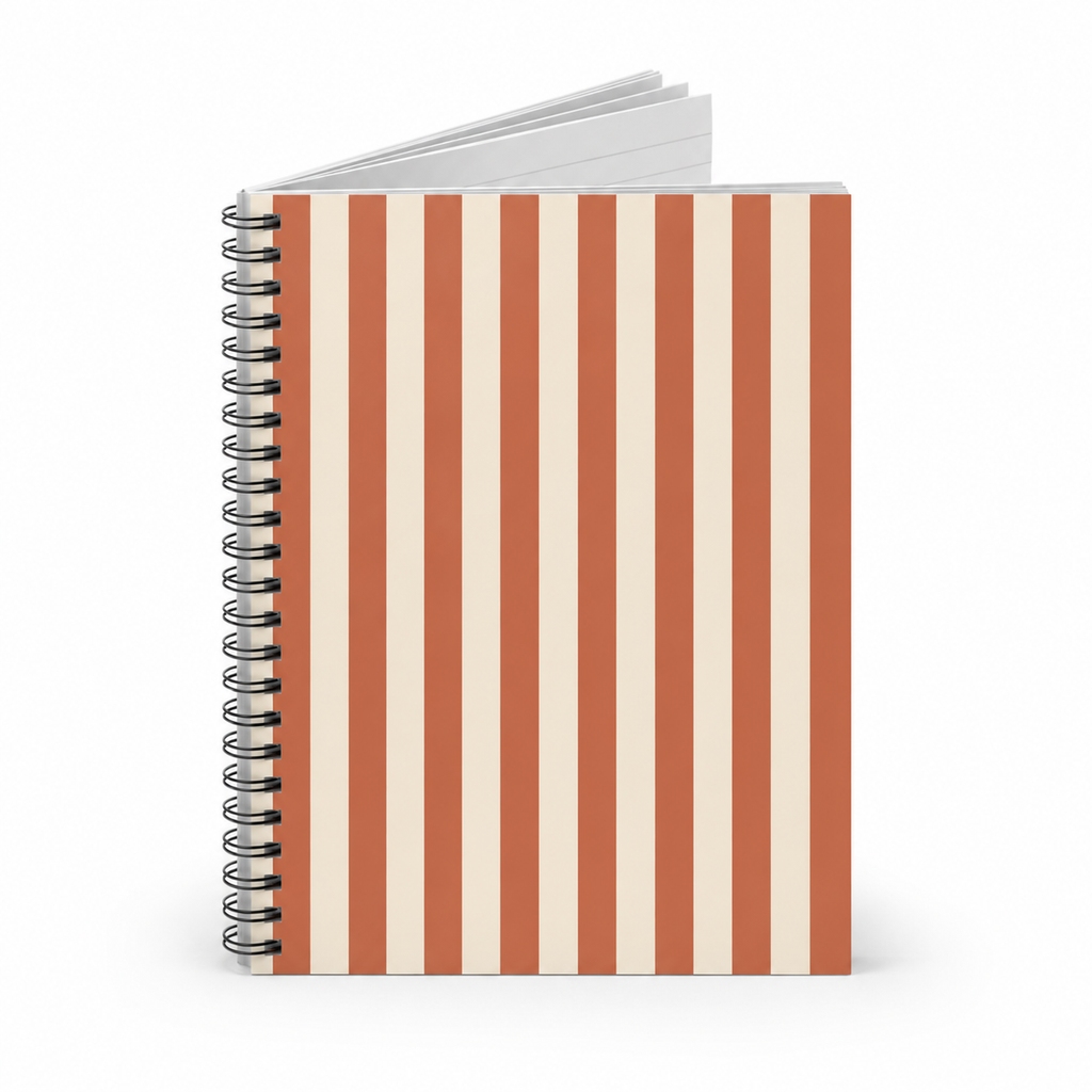 Amalfi Striped Spiral Notebook